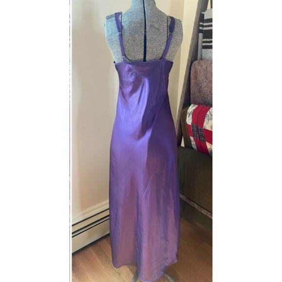 Size S // Vintage Gold Label Victoria’s Secret Purple Slip Dress - Picture 2 of 5